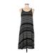 Old Navy Casual Dress - High/Low: Black Stripes Dresses - Women's Size Medium