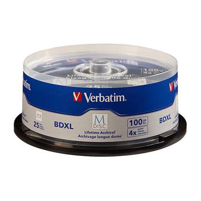 Verbatim M DISC BDXL 100GB 4x Blu-ray Discs (Spindle, 25-Pack) 98914