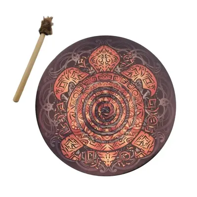 Totem de tambour de chaman pour adultes tortue sibérienne tambour spirituel musique artisanat