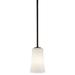 Kichler Armida 4.8" Wide Olde Bronze and White Glass Mini Pendant