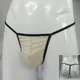 String sexy semi-transparent pour hommes sous-vêtements transparents et brillants