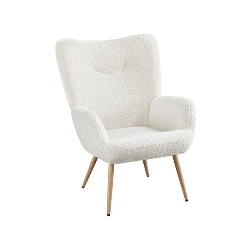 1 x Moderner Sessel aus Ohrensessel Armsessel Lehnsessel Polsterstuhl mit Holzbeine bis 136 kg