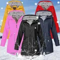 Women Jacket Coat Windproof Waterproof Transition Hooded Outdoor Hiking Clothes Outerwear Women's