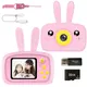 New Mini Cartoon Rabbit Camera 2 Inch HD Screen Educational Children Toys Portable Video Digital