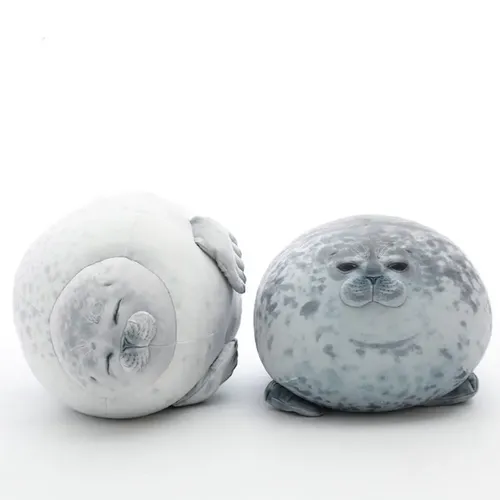 Wütende Blob Seal Kissen mollig 3d Neuheit Seelöwe Puppe Plüsch Stofftier Baby schlafen Wurf kissen