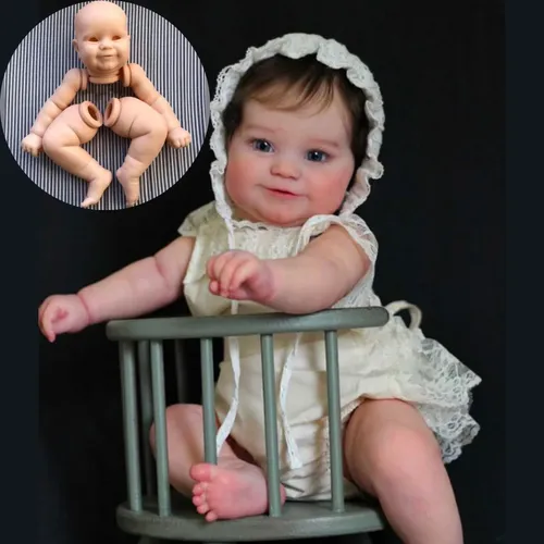 19/24 Zoll Maddie Kit wieder geborene Baby puppe unbemalte Vinyl unvollendete Puppen teile DIY leere