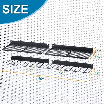 Power Tool Organizer 2 Layers 8 Drill Storage Racks Wall Mount Style Hook