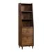 2 tier Harvey Park Narrow Bookcase, Grand Walnut finish