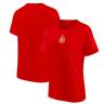 DFB Frauen Small Mono Logo Grafik T-Shirt - Rot - Frauen