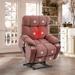 Rose Dual Motor Power Lift Recliner Chair with Heat Massage, Infinite Position Lay Flat 180° Recliner, and Cup Holders