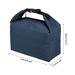 Insulated Lunch Bag, Lunch Tote Bag, 6.3"x4.33"x9.45", Navy Blue - Navy Blue