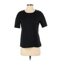 J Brand Short Sleeve Top Black Crew Neck Tops - Women's Size Small