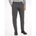 Chinohose TOMMY HILFIGER "Chino Denton 1985 PIMA CO" Gr. 38, Länge 32, grau (darkgrey) Herren Hosen Business