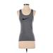 Nike Active Tank Top: Gray Activewear - Women's Size Small