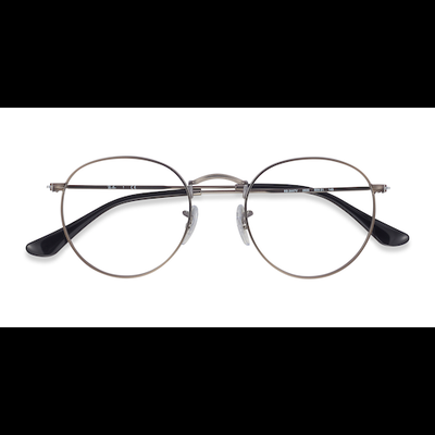 Unisex s round Gunmetal Metal Prescription eyeglasses - Eyebuydirect s Ray-Ban RB3447V