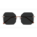 Female s square Rose Gold Metal Prescription sunglasses - Eyebuydirect s Elmira