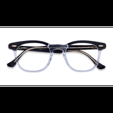 Unisex s square Black Clear Acetate Prescription eyeglasses - Eyebuydirect s Ray-Ban RB5398 Hawkeye
