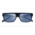 Unisex s rectangle Tortoise Blue Acetate Prescription sunglasses - Eyebuydirect s ARNETTE Gothboy