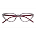 Female s horn Transparent Gray Plastic Prescription eyeglasses - Eyebuydirect s Ray-Ban RB7188
