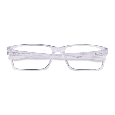 Male s rectangle Polished Clear Plastic Prescription eyeglasses - Eyebuydirect s Oakley Overhead
