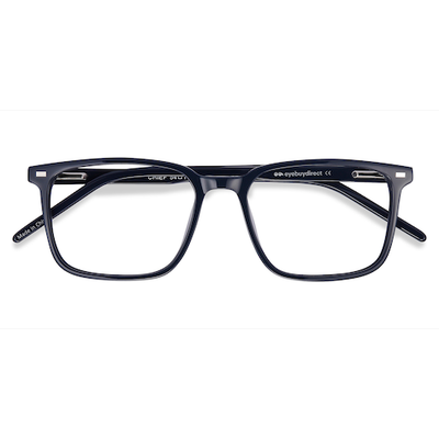 Male s rectangle Navy Acetate Prescription eyeglasses - Eyebuydirect s Chief
