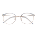 Female s round Clear Blue Plastic, Metal Prescription eyeglasses - Eyebuydirect s Moon River
