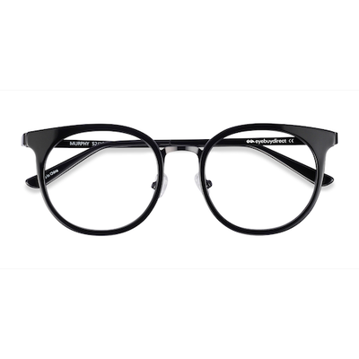 Unisex s round Black Acetate, Metal Prescription eyeglasses - Eyebuydirect s Murphy
