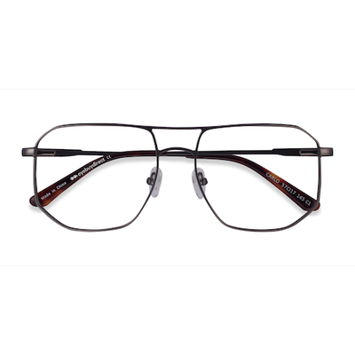 Male s aviator Matte Gunmetal Metal Prescription eyeglasses - Eyebuydirect s Carlo