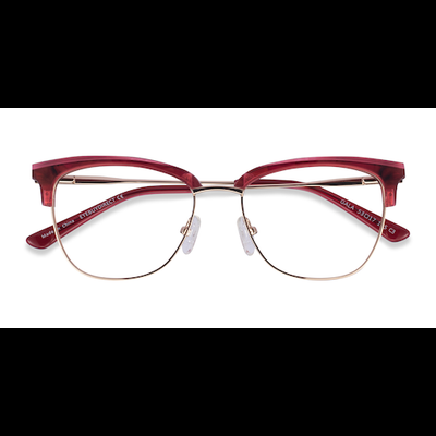 Female s browline Raspberry & Gold Acetate, Metal Prescription eyeglasses - Eyebuydirect s Gala