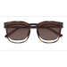 Unisex s square Tortoise Plastic Prescription eyeglasses - Eyebuydirect s Stroll Clip-On