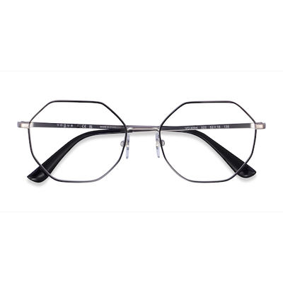 Female s geometric Black Metal Prescription eyeglasses - Eyebuydirect s Vogue Eyewear VO4094