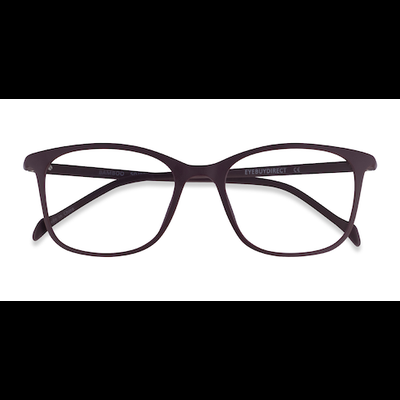 Unisex s square Dark Brown Plastic Prescription eyeglasses - Eyebuydirect s Bamboo