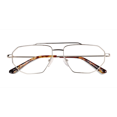 Unisex s aviator Shiny Gold Spotty Tortoise Metal Prescription eyeglasses - Eyebuydirect s Foxtrot