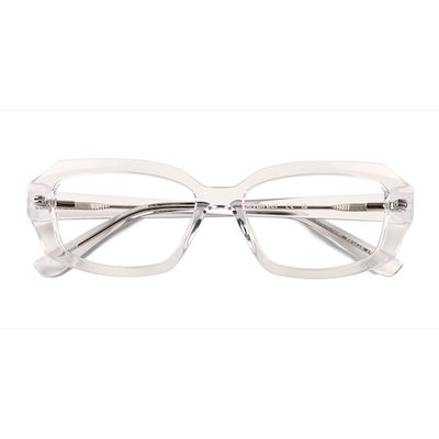 Unisex s rectangle Crystal Acetate,Eco Friendly Prescription eyeglasses - Eyebuydirect s Caladium