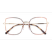 Female s square Tortoise Pale Gold Metal Prescription eyeglasses - Eyebuydirect s Vogue Eyewear VO4274
