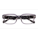 Unisex s rectangle Transparent Gray Acetate Prescription eyeglasses - Eyebuydirect s Vogue Eyewear VO5491