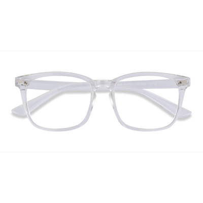 Unisex s square Clear Plastic Prescription eyeglasses - Eyebuydirect s Uptown