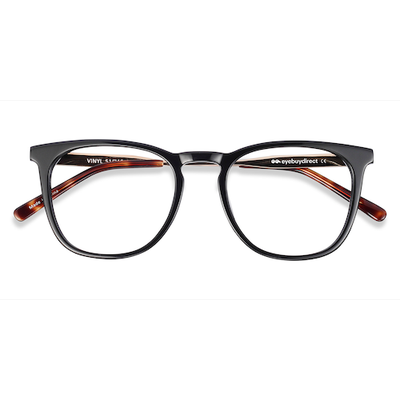 Unisex s square Black Acetate, Metal Prescription eyeglasses - Eyebuydirect s Vinyl