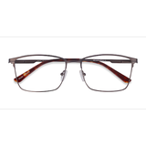 Male s rectangle Gunmetal Metal Prescription eyeglasses - Eyebuydirect s Castle