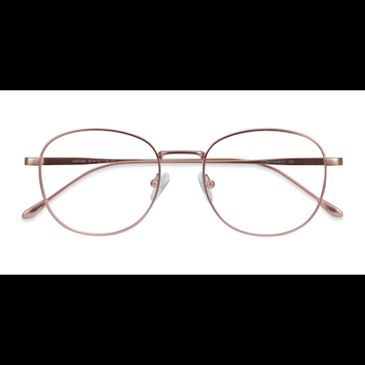 Female s square Rose Gold Metal Prescription eyeglasses - Eyebuydirect s Vantage
