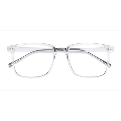 Male s square Clear Plastic, Metal Prescription eyeglasses - Eyebuydirect s Forte