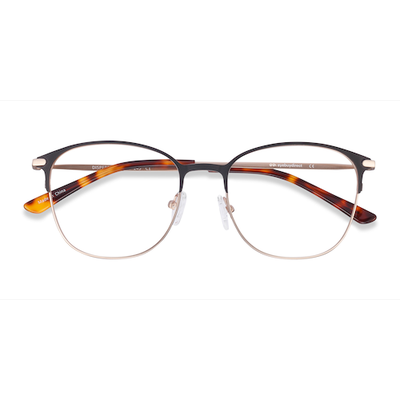 Unisex s round Black Metal Prescription eyeglasses - Eyebuydirect s Disperse
