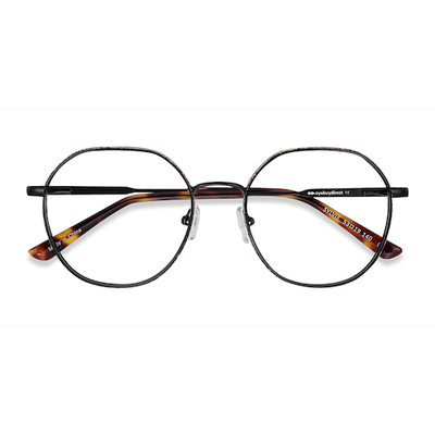 Female s geometric Black Metal Prescription eyeglasses - Eyebuydirect s Sylvie