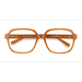 Unisex s square Mellow Yellow Acetate Prescription eyeglasses - Eyebuydirect s Tompkins