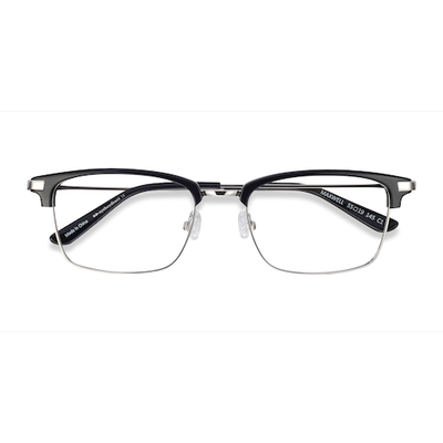 Unisex s browline Black Acetate, Metal Prescription eyeglasses - Eyebuydirect s Maxwell