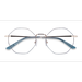 Unisex s geometric Navy & Gold Metal Prescription eyeglasses - Eyebuydirect s Altar