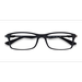 Unisex s rectangle Black Green Gunmetal Plastic Prescription eyeglasses - Eyebuydirect s Ray-Ban RB7017