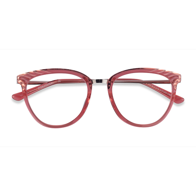 Female s horn Clear Pink Acetate,Metal Prescription eyeglasses - Eyebuydirect s Momentous