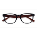 Female s rectangle Black & Red Wood Acetate,Eco Friendly,Wood Texture Prescription eyeglasses - Eyebuydirect s Tongass