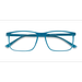 Unisex s rectangle Teal Plastic Prescription eyeglasses - Eyebuydirect s Interstellar